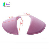 2 paari 1,5 cm värviline pehme leoparditera õlapolster bleiseri/T-särgi jaoks Riiete õmblemine Kaunistus Aksessuaarid S0479H