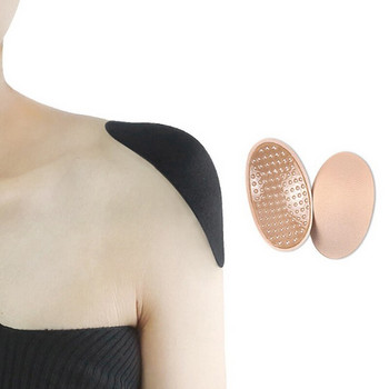 1 Pair Soft Shoulder Pads Foam Silicone Padded Shoulder Padding Encryption Shoulder Push Up Pads Adhesive Shoulder Enhancer
