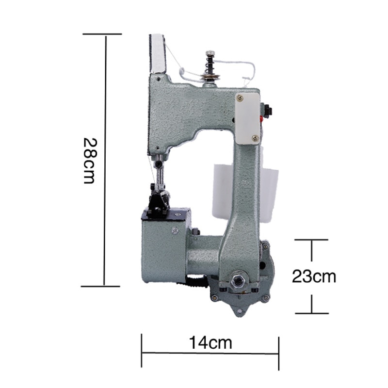 Mașină de cusut Overlock Sealer electrică Mașină de împachetat automată portabilă Industria țesături cu cusături de pungi pentru cusut