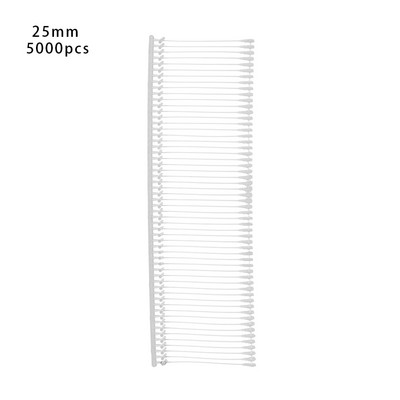 5000 de bucăți elemente de fixare standard de etichetare, atașamente albe standard pentru etichetare, potrivite pentru dispozitive de etichetare standard, Regu din plastic