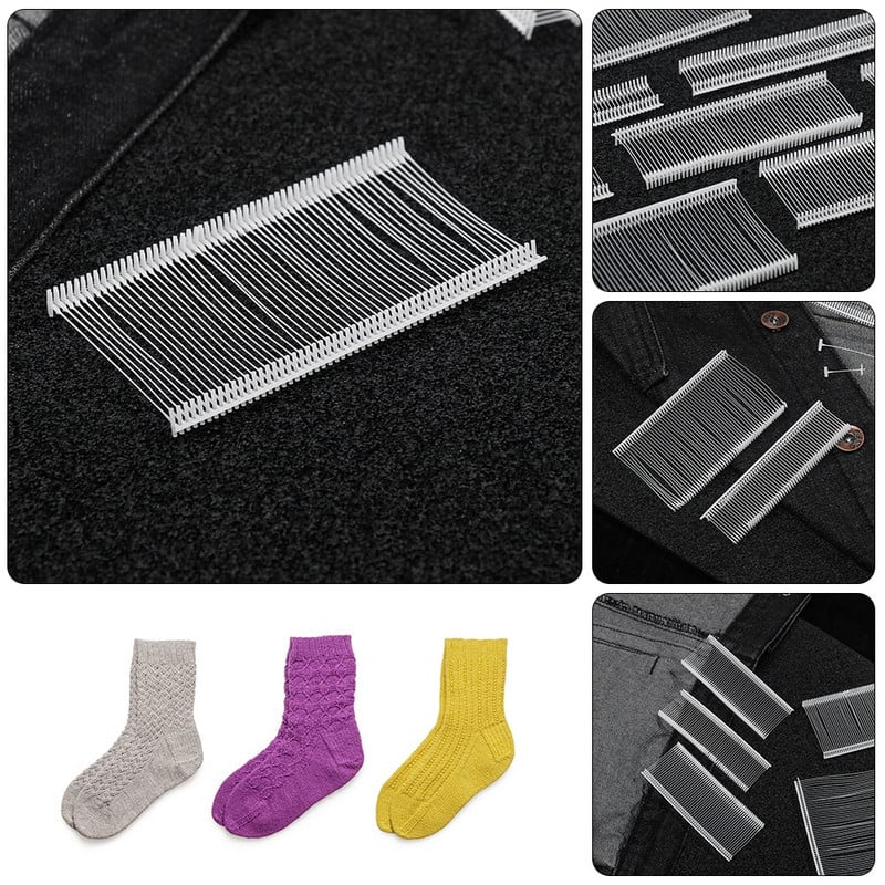 5000 de bucăți elemente de fixare standard de etichetare, atașamente albe standard pentru etichetare, potrivite pentru dispozitive de etichetare standard, Regu din plastic