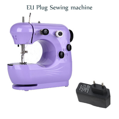 Ραπτομηχανή INNE Mini Portable Assistant Household Handheld Electrec with Night Light Foot Pedal Straight Line Two Thread Kit