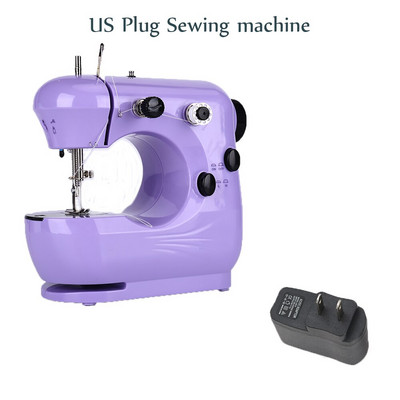 Ραπτομηχανή INNE Mini Portable Assistant Household Handheld Electrec with Night Light Foot Pedal Straight Line Two Thread Kit