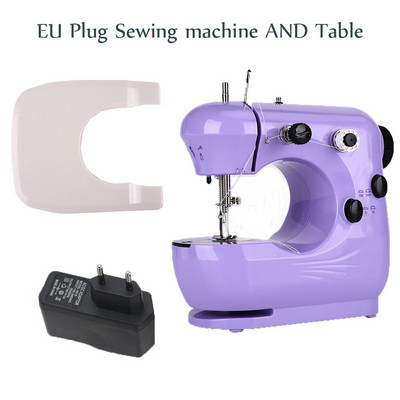 Ραπτομηχανή INNE Mini Portable Assistant Household Handheld Electrec with Night Light Foot Pedal Straight Line Two Thread Kit