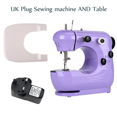 Ραπτομηχανή INNE Mini Portable Assistant Household Handheld Electrec with Night Light Foot Pedal Straight Line Two Thread Kit