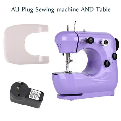 Ραπτομηχανή INNE Mini Portable Assistant Household Handheld Electrec with Night Light Foot Pedal Straight Line Two Thread Kit