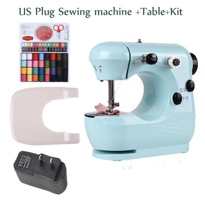 Ραπτομηχανή INNE Mini Portable Assistant Household Handheld Electrec with Night Light Foot Pedal Straight Line Two Thread Kit