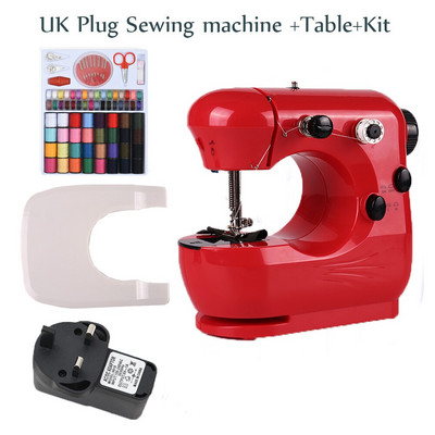 Ραπτομηχανή INNE Mini Portable Assistant Household Handheld Electrec with Night Light Foot Pedal Straight Line Two Thread Kit