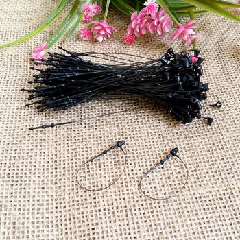 1000 buc/pachet 3" 5" 7" negru Etichetă de preț pentru articole de îmbrăcăminte Barbs Bucla de securitate Blocare cu închidere Etichetă din plastic Element de fixare Legături