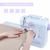 1 set višestrukih električnih šivaćih strojeva Stolni stol Overlock DIY odjeća Debelo šivanje 12 uboda Podesiva brzina 505A USB punjenje