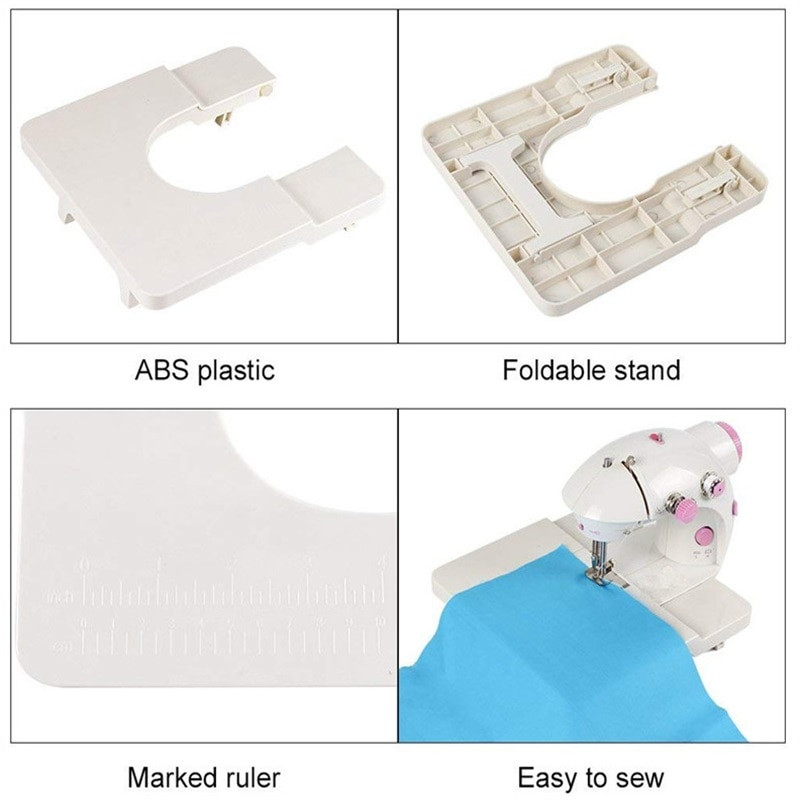 Miniõmblusmasin, kaasaskantav majapidamises kasutatav öövalgusti jalgpedaal elektriline aku sirgjooneline käsilaud, kahe keermega elektriline komplekt