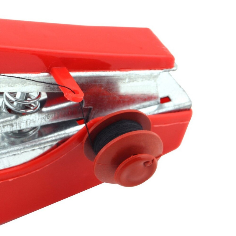 1 τεμ. Hot Selling Χρήσιμα φορητά κεντήματα μπαταρίας Μίνι φορητά ρούχα υφάσματα Ραπτομηχανή CLH@8