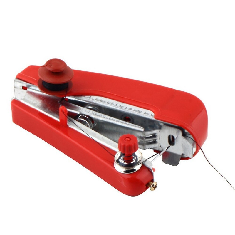 1 τεμ. Hot Selling Χρήσιμα φορητά κεντήματα μπαταρίας Μίνι φορητά ρούχα υφάσματα Ραπτομηχανή CLH@8