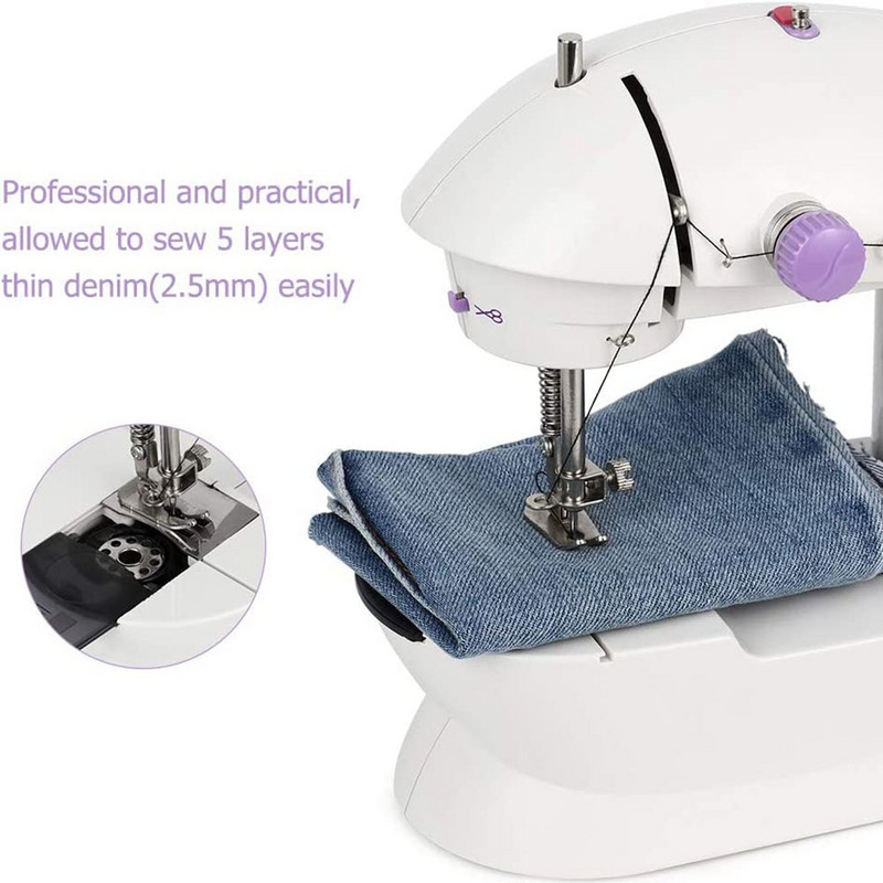 Mini šivaći stroj A Coudre prijenosni višenamjenski električni mali kućanski Maquina De Coser Portatil Handcraft Naaimachine