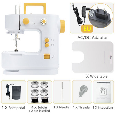 Booksew Handy Mini prijenosni šivaći stroj Rezač Nožna pedala Ravna linija Ručni stol Električni namotaj s dva konca SM-168