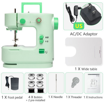 Booksew Handy Mini prijenosni šivaći stroj Rezač Nožna pedala Ravna linija Ručni stol Električni namotaj s dva konca SM-168