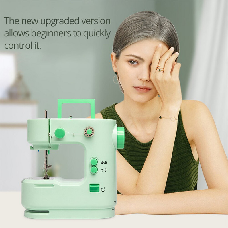 Booksew Handy Mini prijenosni šivaći stroj Rezač Nožna pedala Ravna linija Ručni stol Električni namotaj s dva konca SM-168
