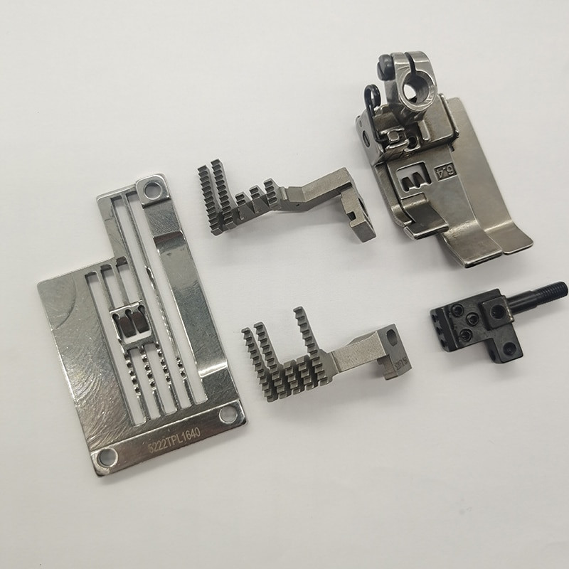 QX YUN Piese pentru mașină de cusut Kingtex CT9000 5222TPL1640 Set de calibre pentru alimentare pentru mașină de suprasigilat