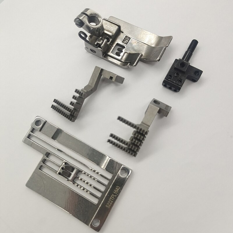 QX YUN Piese pentru mașină de cusut Kingtex CT9000 5222TPL1640 Set de calibre pentru alimentare pentru mașină de suprasigilat