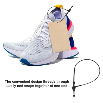 Zatvarači nizova oznaka Oznake Brava za odjeću Snap Swing Konac Zatvarač za označavanje Bijela Maloprodajna trgovina dućana plastike