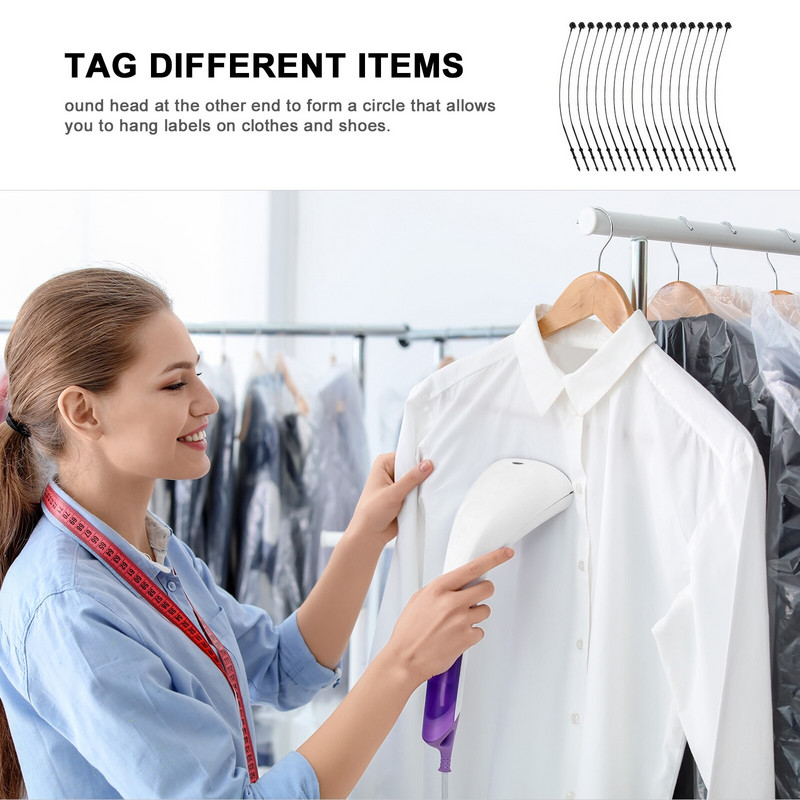 Zatvarači nizova oznaka Oznake Brava za odjeću Snap Swing Konac Zatvarač za označavanje Bijela Maloprodajna trgovina dućana plastike