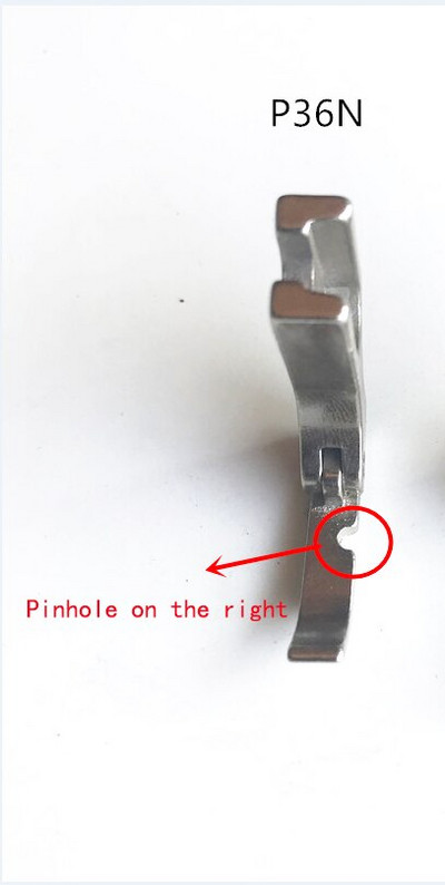 1 tk tööstusliku õmblusmasina lame ühepoolne pressjalg tõmblukuga pressjalg P36 täisterasest ühepoolne pressjalg