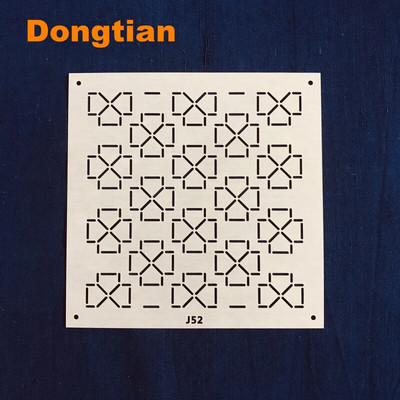 Klasikinis japoniško stiliaus Sashiko šablonas Sashiko trafaretas Minkštas šablonas