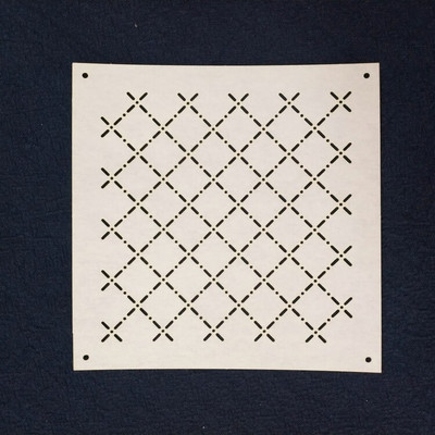 Klasikinis japoniško stiliaus Sashiko šablonas Sashiko trafaretas Minkštas šablonas