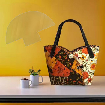 Шаблон за шиене на прозрачна акрилна дамска чанта Висококачествена многофункционална кошница за пазаруване Направи си сам Домашна линийка Лесна работа