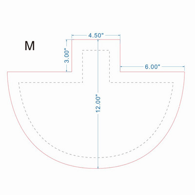 Läbipaistev akrüülist käekoti õmblusmall Kvaliteetne multifunktsionaalne isetegemise ostukorv Kodune joonlaud Lihtne kasutada