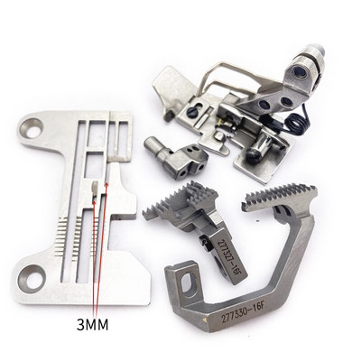 Βιομηχανική ραπτομηχανή SIRUBA 988 PEGASUS EX JACK 798 Overlock Guage Σετ σφιγκτήρα πλάκας βελόνας 5 κλωστών