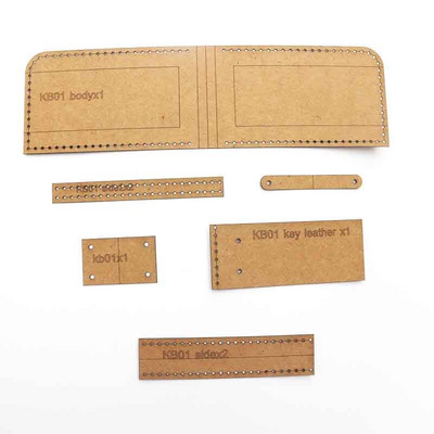 Uradi sam kožna torba za privjesak za ključeve, šablona za šivanje od kraft papira, debeli kartonski predložak od 500 g/m2