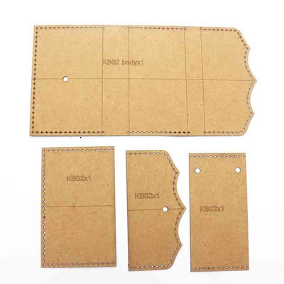 Uradi sam kožna torba za privjesak za ključeve, šablona za šivanje od kraft papira, debeli kartonski predložak od 500 g/m2