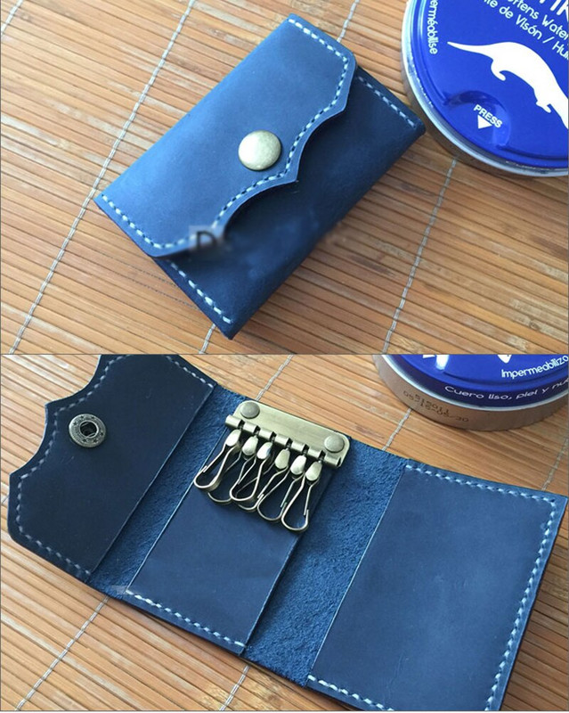 Uradi sam kožna torba za privjesak za ključeve, šablona za šivanje od kraft papira, debeli kartonski predložak od 500 g/m2