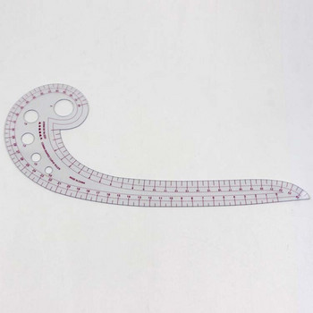 Многофункционална шевна линийка Извита линийка Облекло Проба за изрязване на модел Изработване на метричен критерий Рисуване на шевни инструменти