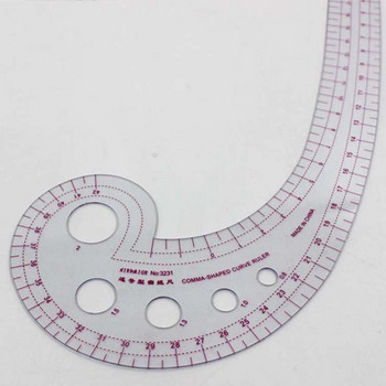 Πολυλειτουργικός χάρακας ραψίματος Χάρακας καμπύλης ένδυσης Δείγμα μοτίβο κοπής ενδύματος Κατασκευή μετρικού κριτηρίου Εργαλεία ραπτικής σχεδίασης