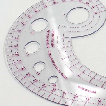 Πολυλειτουργικός χάρακας ραψίματος Χάρακας καμπύλης ένδυσης Δείγμα μοτίβο κοπής ενδύματος Κατασκευή μετρικού κριτηρίου Εργαλεία ραπτικής σχεδίασης