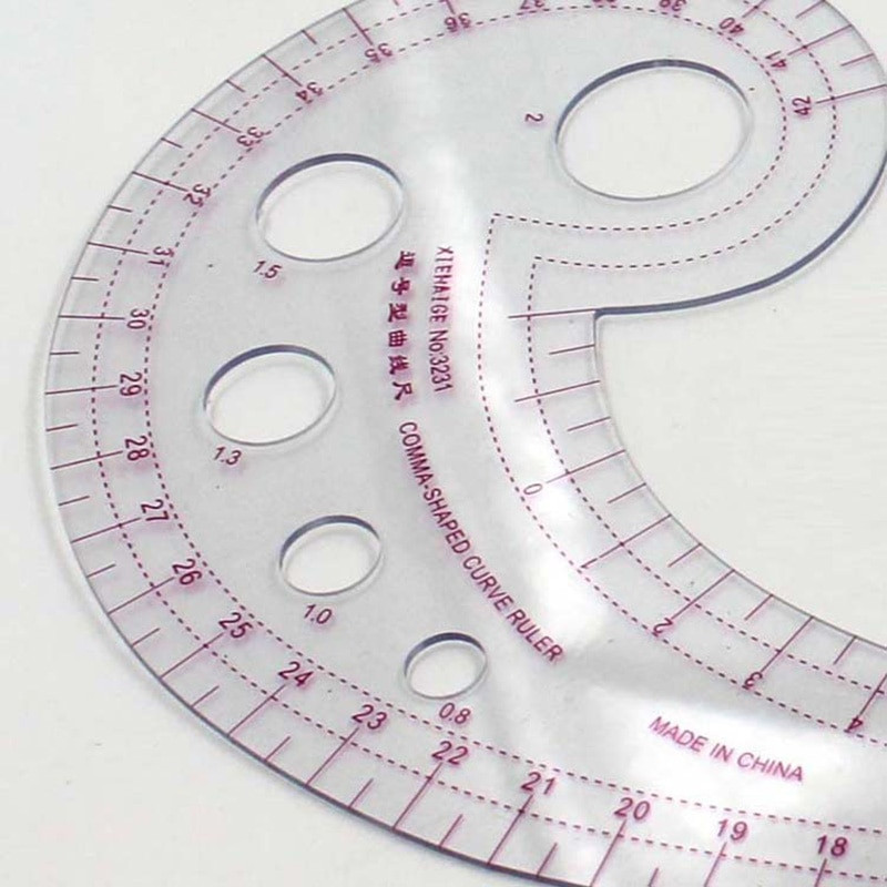 Multifunktsionaalne õmblusjoonlaud kõverjoonlaud Rõivanäidis Rõivaste lõikemustri valmistamine Meetrilise mõõdiku joonistamise õmblustööriistad