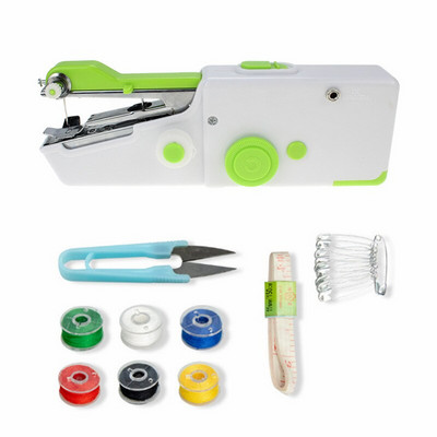 Μίνι φορητή ραπτομηχανή χειρός Ράψτε κεντήματα ασύρματα ρούχα υφάσματα Μίνι ηλεκτρική ραπτομηχανή