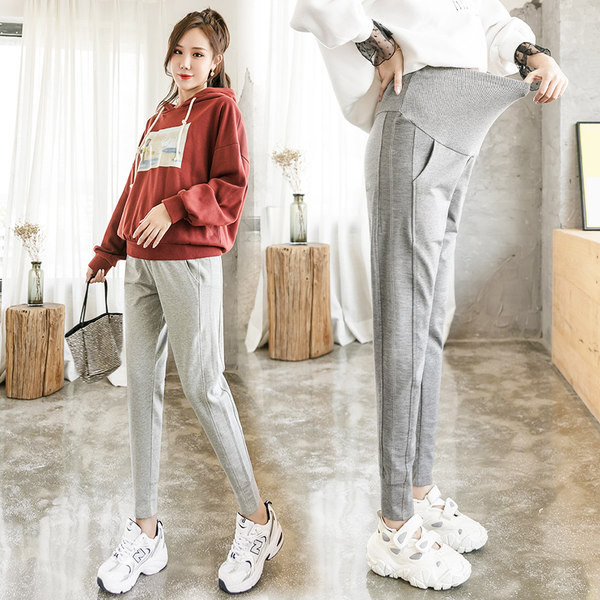 Αθλητικό παντελόνι για εγκύους σε δύο χρώματα