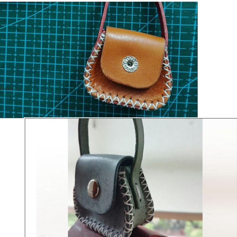 1Siuvimo raštų rinkinys Akrilo šablonas Mini krepšys pakabukas monetų maišelis Stilius „pasidaryk pats“ odinis šablonas, odinis amatų siuvimo raštas