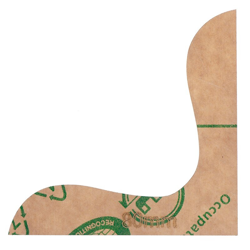 8 vnt / rinkinys akrilo odinė rankdarbių piniginės kampo pjovimo dekoravimo rašto trafareto šablonas