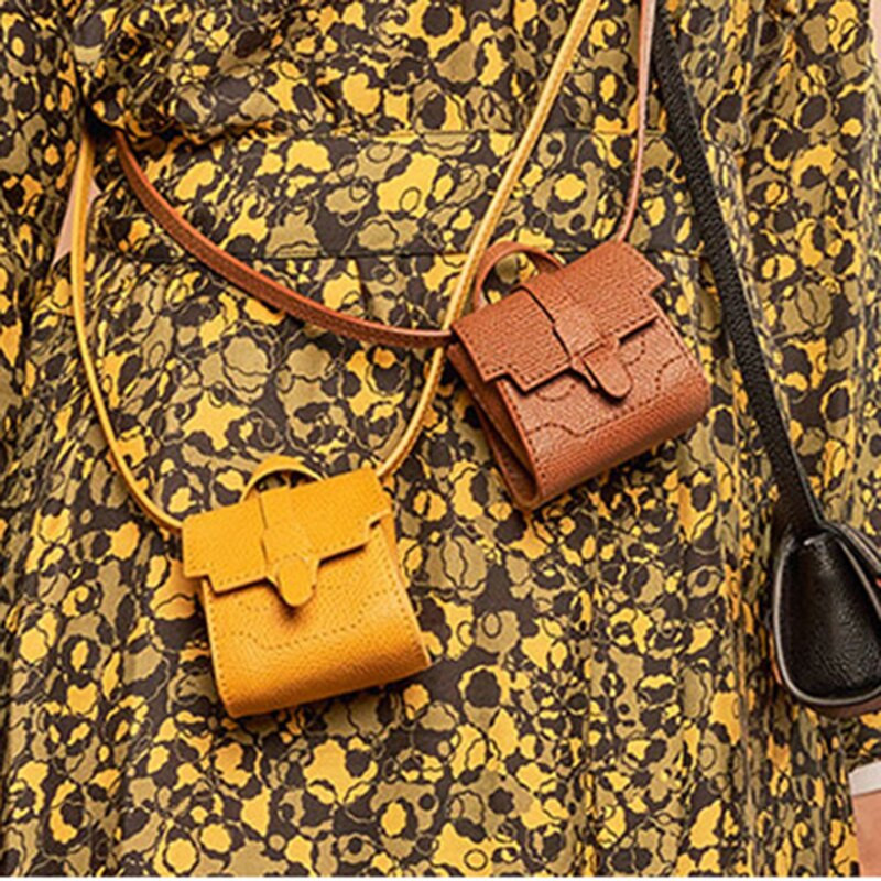 1 rinkinys „Crossbody Bag“ „pasidaryk pats“ trafaretinis kraftpopieriaus siuvimo šablonas „Mini Fanny Pack“ odos raštas, 6x6 cm