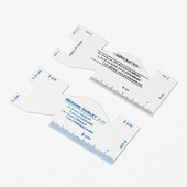 1 τμχ Χάρακας συνονθύλευμα από κράμα αλουμινίου DIY Ραπτική χειροτεχνία για στεγανοποίηση ενδυμάτων Χάρακας πολλαπλών λειτουργιών πάπλωμα Μετρητής ραφής