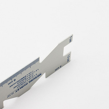 1 бр. Пачуърк линийка от алуминиева сплав Направи си сам шивашки занаят за проверка на облекло Многофункционална линийка за ватиране Манометър за измерване на шевове