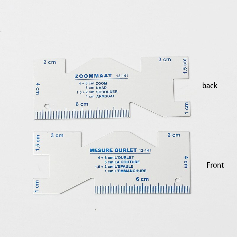 1 τμχ Χάρακας συνονθύλευμα από κράμα αλουμινίου DIY Ραπτική χειροτεχνία για στεγανοποίηση ενδυμάτων Χάρακας πολλαπλών λειτουργιών πάπλωμα Μετρητής ραφής