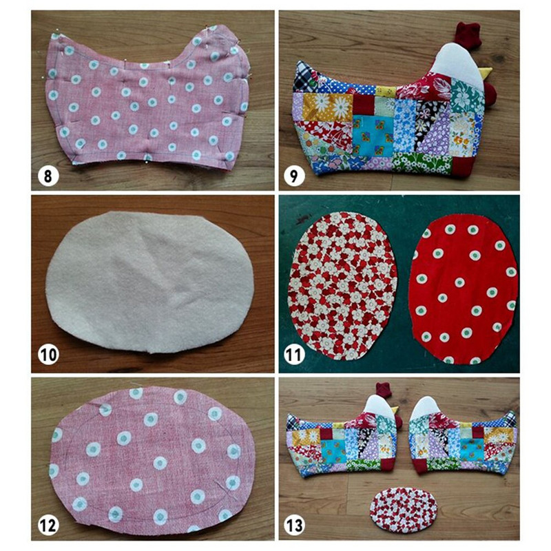 Velykų vištienos krepšelio šablonas „Pasidaryk pats“ amatų siuvimo liniuotė Praktiškas siuvimo trafaretas