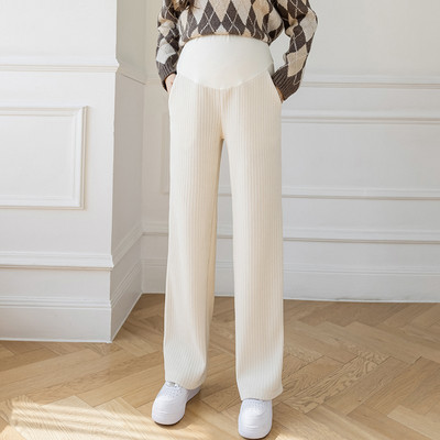 Ženske hlače za trudnice - s visokim strukom