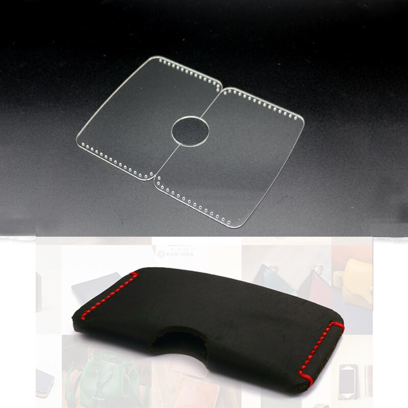 10x6cm DIY kožna akrilna torba za držač kartice predložak uzorka za šivanje