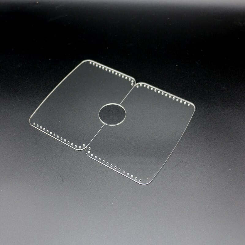 10x6cm DIY kožna akrilna torba za držač kartice predložak uzorka za šivanje